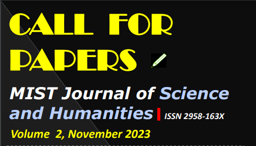Journal Paper Template (MIST Journal of Science and Humanities)